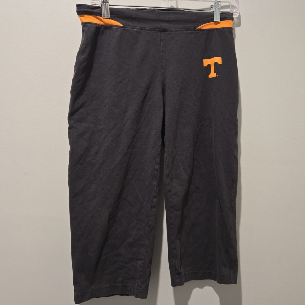 NCAA TN Vols Athletic Leggings Capri womens Med Gray Orange Tennessee Volunteers